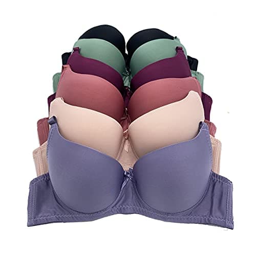 IHeyi 6-Piece Full Cup Wired Gentle Push-up Bra A/B/C