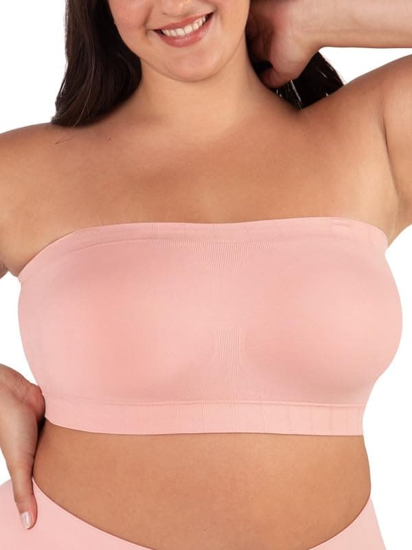 Shapermint Plus Size Strapless Bra - Free Clear Straps Bandeau Top