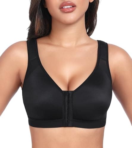 HACI Women's Posture Support Front Closure Wireless Bra