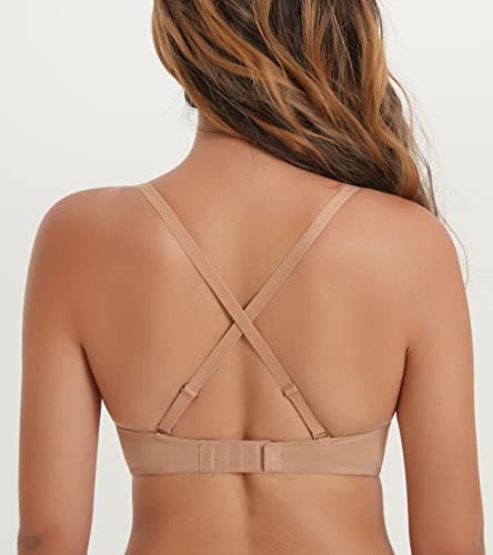 Deep U Plunge Push Up Bra for Women