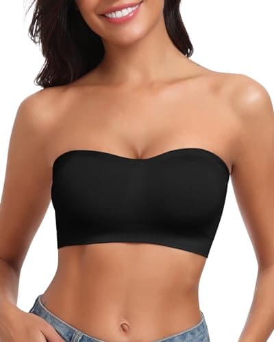 LEYSHE Wireless Padded Strapless Bra for WomenTube Top BraTop