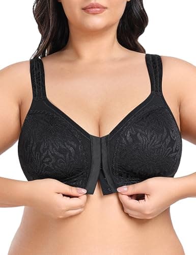 Wingslove Women's Front Closure Minimizer Bra Plus Size