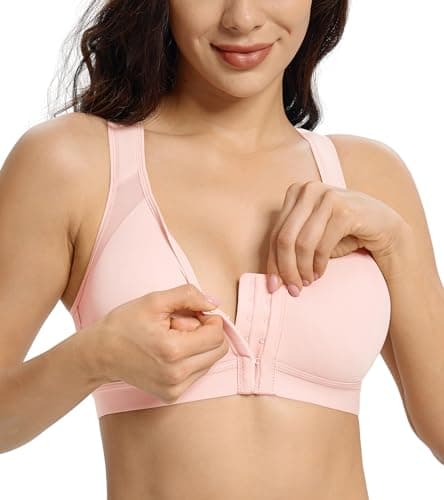 Lemorosy Women's Full Coverage Posture Back Wirefree Bra - Comfort & Double Support