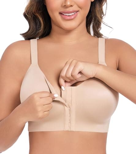 DotVol Women's Wireless Scalloped Lace Racerback Comfort Bra