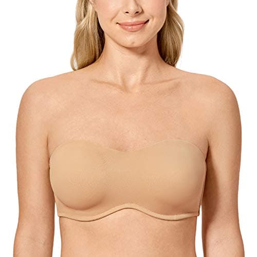 Delimira Women's Strapless Big Bust Minimizer Bra
