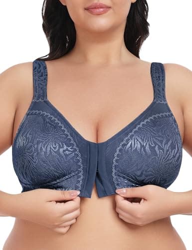 Wingslove Women's Front Closure Minimizer Bra Plus Size