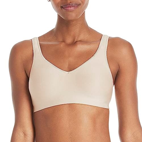Hanes Women's Wireless Bra - Smooth Comfort, Full-Coverage T-Shirt Bra, Single or 2-Pack