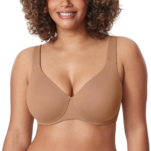 Delimira Women's Plus Size Minimizer Underwire Bras
