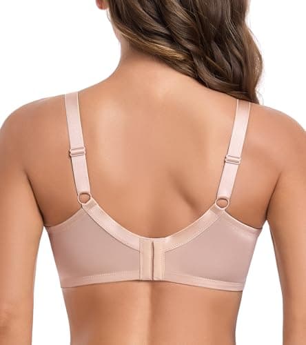 HACI Minimizer Lace Wire Underwire Bra for Plus Size Women