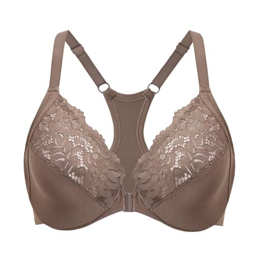 Delimira Women's Plus Size Full Coverage Underwire Support Bra