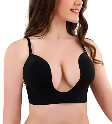 HANSACA Women's Deep Plunge Multi-Way Bra