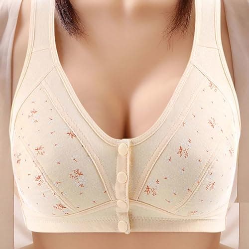 GOHRSHA Ellymuse Daisy Bras for Older Women Wireless Push Up Comfortable Sleep Bras