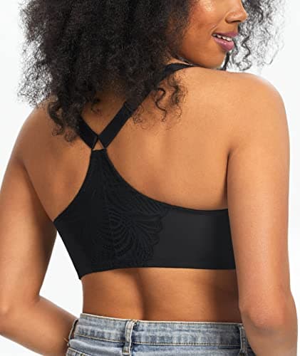 Women's Front Closure Underwire Lacy T-Shirt Bras