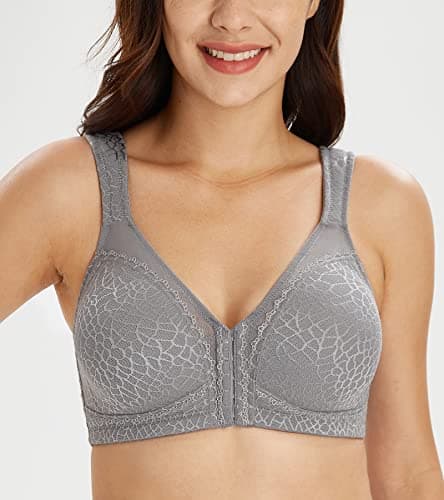 Lemorosy Women's Plus Size Full Coverage Posture Back Minimizer Bra