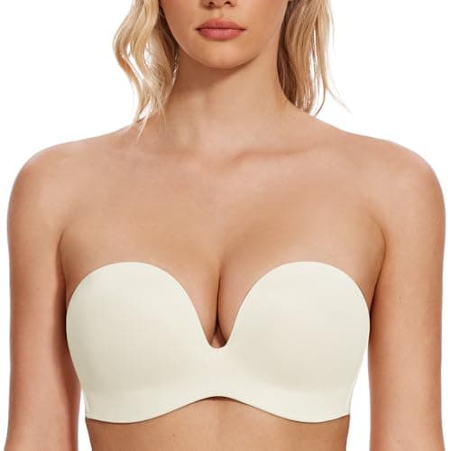Wingslove Women's Wirefree Push Up Bra, Full Figure Multiway Contour Lift Red Carpet Red
