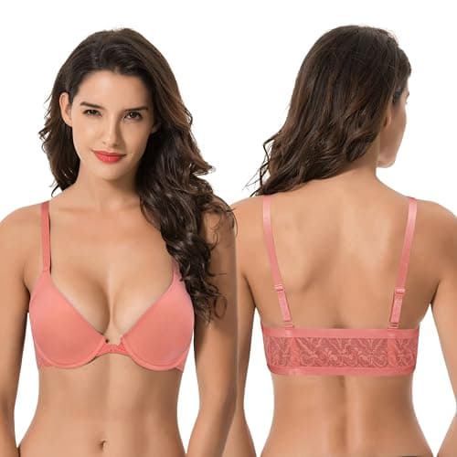 Muse Women's Plus Size Full Coverage Underwire Bra-2PK