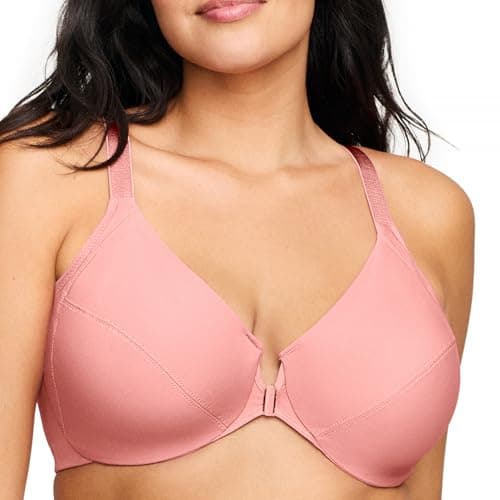 Glamorise Women's Plus Size Front-Closure Wonderwire Bra #1247
