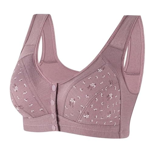 Comfortable Breathable Daisy Bra for Older Women Plus Size No Underwire