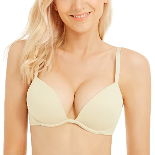 Women's Push-Up Bra with Deep V Plunge