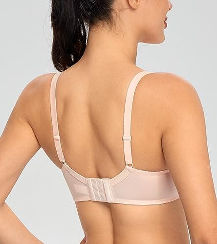 HACI Women's Minimizer Bra Plus Size Lace Everyday Mesh Bras