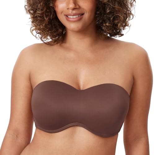 Delimira Women's Strapless Big Bust Minimizer Bra