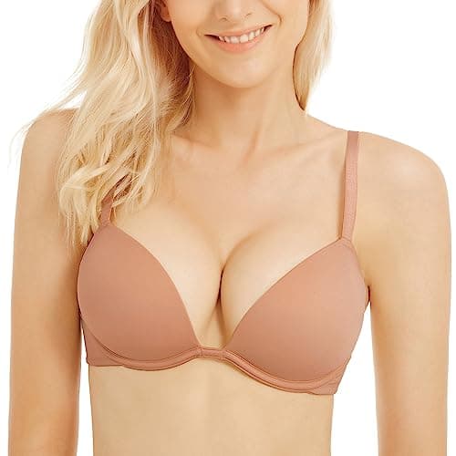 Women's Push-Up Bra with Deep V Plunge