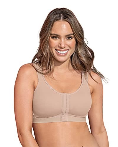 Leonisa Stretchy Cotton Wireless Bra - Posture Corrector for Women