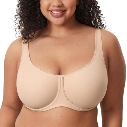 DELIMIRA Women's Confishape Plus Size Supportive Underwire Bras