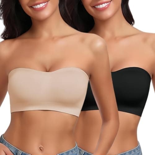 LEYSHE Wireless Padded Strapless Bra for WomenTube Top BraTop