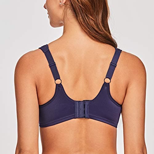 MELENECA Women's Full Coverage Plus Size Underwire Bra with Lace Straps