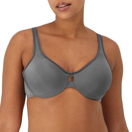 Lilyette Women's Comfortable Plunge Keyhole Bra