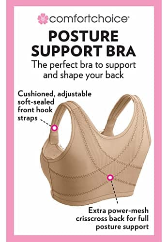 Comfort Choice Plus Size Front Close Wireless Posture Bra