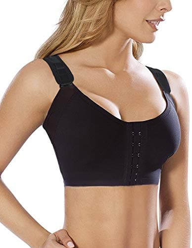 Shaperx Women's Post-Surgery Front Closure Sports Bra