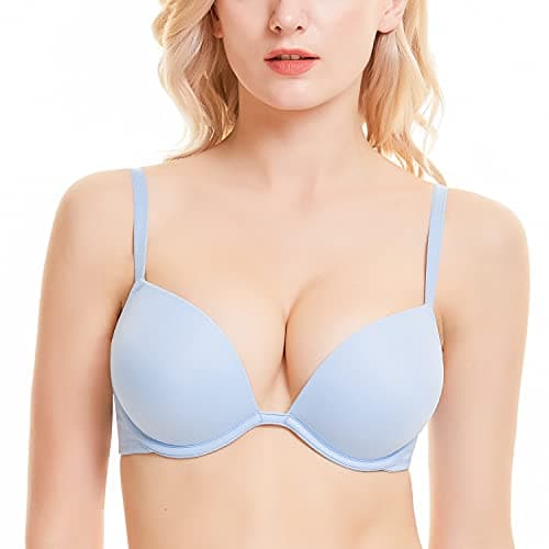 Women's Push-Up Bra with Deep V Plunge