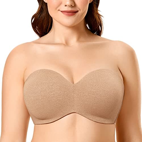 DELIMIRA Women's Strapless Minimizer Bra