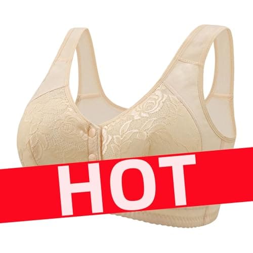 Breathable, Comfortable Daisy Bras for Older Women with Front Closure
