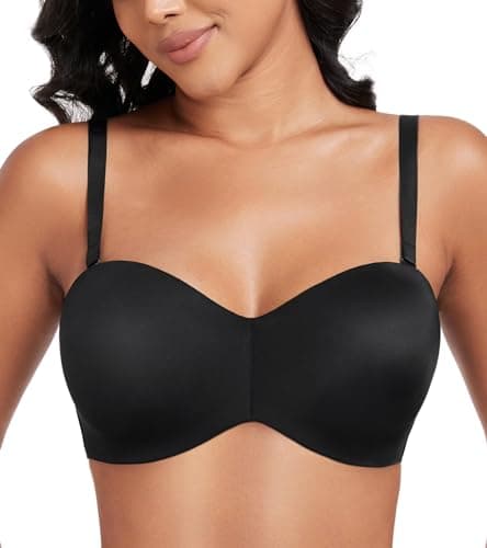 Lemorosy Minimizer Strapless Underwire Bra for Large Bust Support