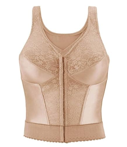 Form 5107565 Slimming Wireless Back Support Longline Bra with Lace & Closure