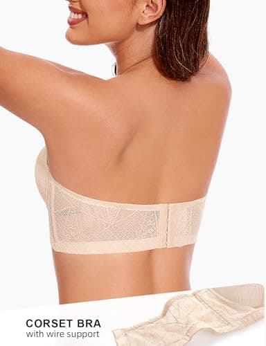 Crushnow Push Up Bra - Uplift & Support in Corset Lace
