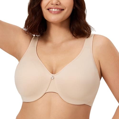 CALVENA Women's Full Coverage Plus Size Minimizer Bra