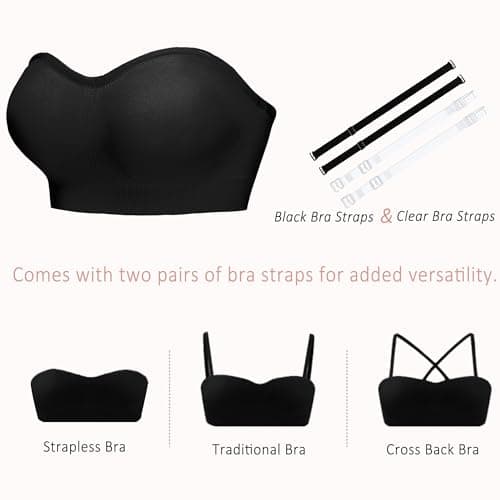 YHGV Convertible Comfort Strapless Bra with Non-Slip Silicone