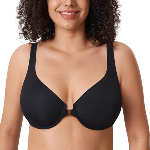 DELIMIRA Confishape Plus Size Front Closure Underwire Bra