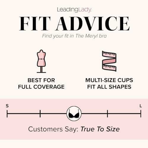LEADING LADY Women's Cotton Front-Closure Leisure Bra