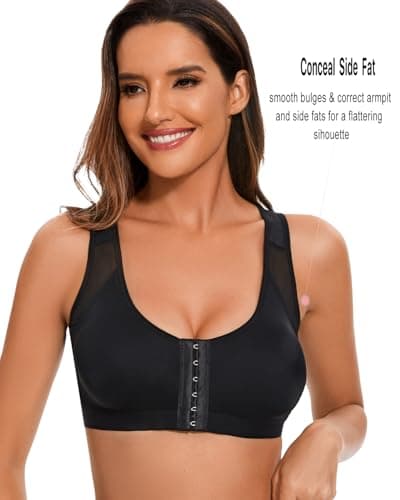 Schoolley Posture Corrector Bras for Women with Full Back Support and Smoothing Design