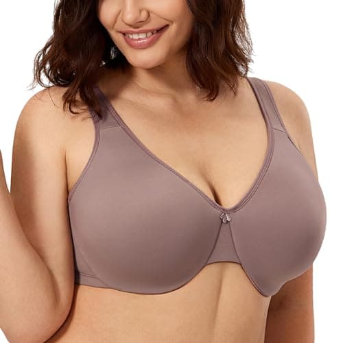 CALVENA Women's Full Coverage Plus Size Minimizer Bra