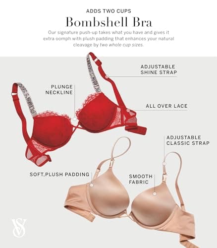 Victoria's Secret Women's VerySexy Bombshell 32A-38DDD Push Up Bra