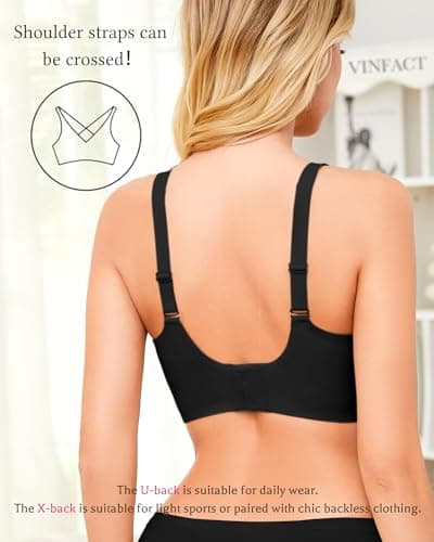 Wireless Push-Up Bras for Women: Vinfact Seamless Full Coverage Bra