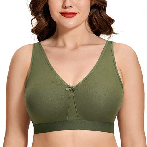 AISILIN Women's Wireless Plus Size Sleep Bra