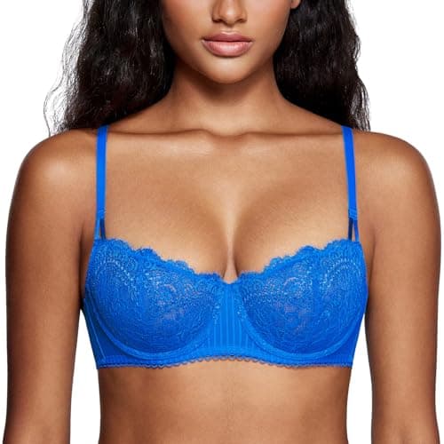 Sexy Lace Plus Size Balconette Bra for Women