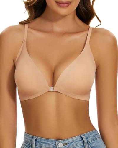 SEXYEYE Push Up Bra for Women: Comfortable No Underwire V-Neck Bralette